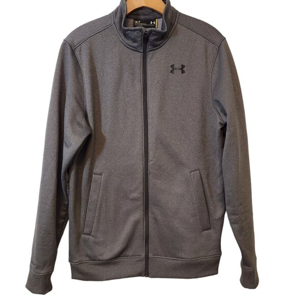 Under Armour Full Zip Sweatshirt ColdGear Fleece Lined Mens‎ Small NEW NWOT - Picture 2 of 16